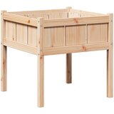  Vrtna saksija Priroda 70 x 70 x 70 cm Čvrsto borovo drvo | Eponuda.ba