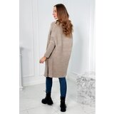 Kesi Sweater with batwing sleeve dark beige | shoptok.hr
