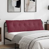  Jastuk za leđa Vinska crvena 160 x 19 x 50 cm tkanina | shoptok.hr
