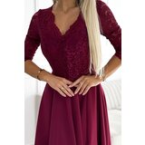 Numoco Elegant long maxi dress with lace neckline | shoptok.hr