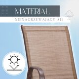 springos metalne vrtne stolice 73 x 55,5 x 93 cm (4 kom.) smeđa | shoptok.hr