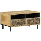 vidaXL klubska mizica 80x54x40 cm trden mangov les, (21058423) Cene