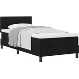 vidaXL Krevet s madracem Crn 90x190 cm Tekstil | shoptok.hr