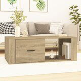 The Living Store Klubska mizica sonoma hrast 100x50,5x35 cm inženirski les - Klubska Mizica, (21575333) | Shoptok.si