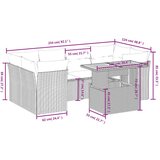  7-dijelni set vrtnih sofa od poliratana s jastucima bež | shoptok.hr