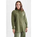 Defacto Relax Fit Shirt Collar Basic Corduroy Shirt Tunic | shoptok.hr