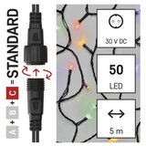 STANDARD LED povezovalna božična veriga, 5 m, zunanja in notranja, večbarvna | Shoptok.si