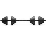 springos Komplet uteži 30 kg za močnostni trening, vključuje: uteži, šipko, diske, spone in kettlebell za vadbo., (5000218261) Cene