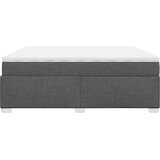  Krevet s oprugama i madracem tamnosivi 200 x 200 cm od tkanine | shoptok.hr