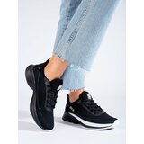 Big Star Black sports shoes with thick sole LL274327 Cene