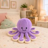  Plišana igračka hobotnica s elastičnim pipcima ljubičasta 50 cm | shoptok.hr