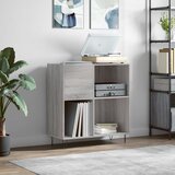 vidaXL Omarica za gramofonske plošče siva sonoma 84,5x38x89cm inž. les | Shoptok.si