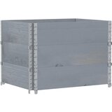  Okviri za palete 3 kom sivi 80x60 cm od masivne borovine | shoptok.hr