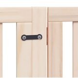  Vrata za pse s vratašcima 4 panela sklopiva 320 cm drvo topole | shoptok.hr