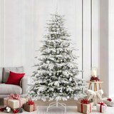 vidaXL Umjetno božićno drvce s nogom Bijelo 240 cm PE i PVC | shoptok.hr