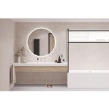 Mirrors and More Stensko ogledalo z lučjo ø 100 cm Luna – | Shoptok.si