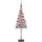  Božićno drvce s 150 LED svjetlima Bijelo 120 cm PE i čelik | shoptok.hr