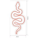 WALLXPERT dekorativna plastična led rasveta snake red | ePonuda.com