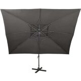  Konzolni vrtni suncobran s dvostrukim vrhom 400x300 cm antracit | shoptok.hr