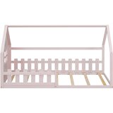 Lumor Postelja v obliki hiške za otroke 90x200 cm - v obliki hiše - borovo les in MDF - roza, (22155679) | Shoptok.si