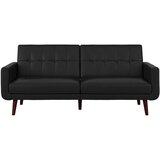 Støraa Crna sklopiva sofa od imitacije kože 200 cm Nola – | shoptok.hr