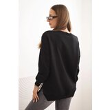 Kesi Women's oversized long-sleeve sweatshirt black | shoptok.hr