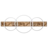 Eglo LED stropna svjetiljka (37,5 W, D x Š x V: 101 x 40 x 9,5 cm, Drvo-prozirna, Topla bijela) | shoptok.hr