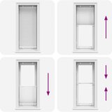 vidaXL Plisirana roleta bijela 55x150 cm širina tkanine 54,4 cm | shoptok.hr