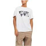 Jack & Jones Majice s kratkimi rokavi - Bela