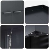  Skladištenje kanti za 6 kanti Antracit 408 x 77 5 x 121 5 cm | shoptok.hr