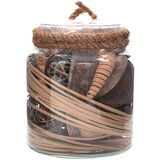Kayoom OKRASNI KOZAREC 20 cm steklo, naravni materiali | Shoptok.si