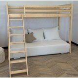  dječji krevet na kat Sofino na razvlačenje - svijetlo drvo - 90x200/140x200 cm | shoptok.hr