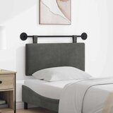  Viseće uzglavlje kreveta Kordura tekstil - Tamno siva 80 cm bez LED | shoptok.hr