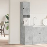 vidaXL kuhinska omara beton siva 35x50x180 cm iz inženirskega lesa | Shoptok.si