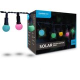  LED solarni niz 50 LED večbarvni 7.9m IP44 zelen kabel | Shoptok.si