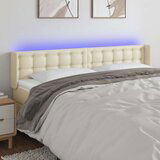  Posteljno vzglavje krem 183x16x78/88 cm umetno usnje, (20951678) | Shoptok.si
