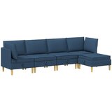  Set namještaja za dnevni boravak s jastukom 5 pcs Plava Tkanina | shoptok.hr