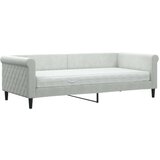  Dnevni krevet s madracem svjetlosivi 90 x 200 cm baršunasti | shoptok.hr