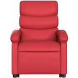 Naslonjač na podizanje od umjetne kože crveni | shoptok.hr