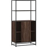  Visoka ploča smeđi hrast 68x35x139 cm Konstruirano drvo i metal | shoptok.hr