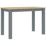  Blagovaonski stol PANAMA sivi 112x60x75 cm od masivne borovine | shoptok.hr