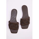Trendyol Shoes ženske papuče Takss26Te00019, smeđe | Eponuda.com