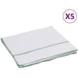  Krpe za čišćenje 5 kom bijele sa zelenim prugama 50 x 60 cm | Eponuda.com