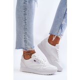 Kesi Sport shoes leather lace-up platform White Merida Cene