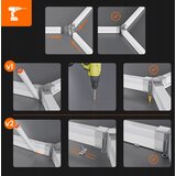  LED Plafonsko svetlo HEXAGON LED/128W/85-265V 4000K 248x97 cm CRI 90 IP54 belo | Eponuda.com