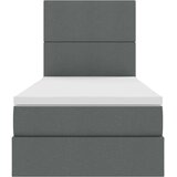  Krevet s prostorom za pohranu s LED-om Tamno siva 90 x 190 cm | shoptok.hr