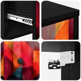  Wall-mounted noćni ormarić HEESCH Crni hrast 36 x 33 x 25 cm | shoptok.hr