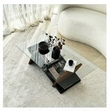 Hanah home livello - black, chesnut blackchesnut coffee table | ePonuda.com