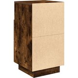 vidaXL Nočna omarica z 2 predaloma dim. hrast 36x36x68 cm | Shoptok.si