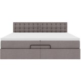  Otomanski posteljni okvir z vzmetnicami taupe 200x200 cm blago, (21653489) | Shoptok.si